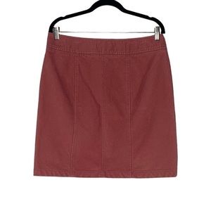 Ann Taylor Pink Corduroy A-Line Mini Skirt | Size 12